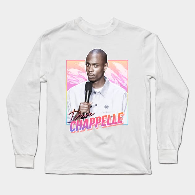 Dave Chapelle - Retro Long Sleeve T-Shirt by PiedPiper